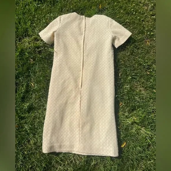 60s Vintage Bullocks Wilshire Casual Shop Knit A-Line Dress - Picture 4 of 9